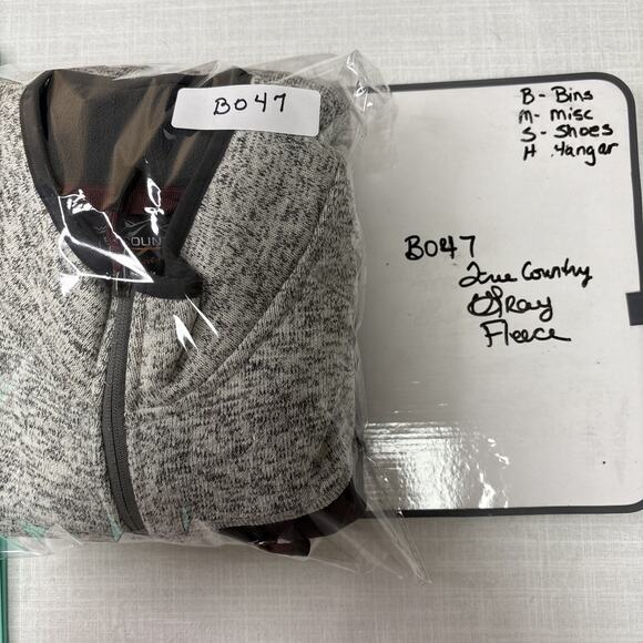 Free Country Sweater Fleece Full Zip Jacket Gray Black Heather XL - Picture 11 of 11